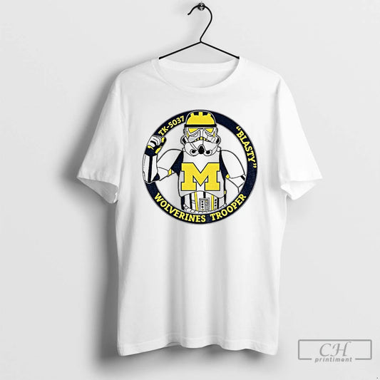 Classic University Of Michigan Wolverines Stormtrooper Tk 5037 Blasty T-Shirts, Hoodie, Sweatshirt | AU18TeeNovaLab.com