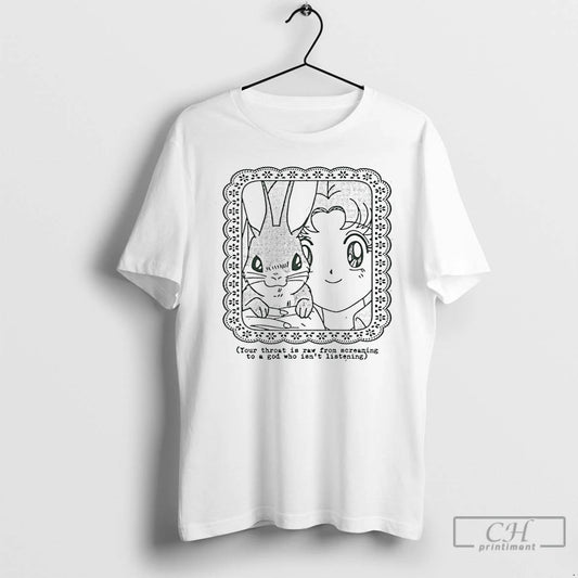 Classic Usagi Tsukino And Bunny Your Throat Is Raw From Screaming To A God Who T-Shirts, Hoodie, Sweatshirt
