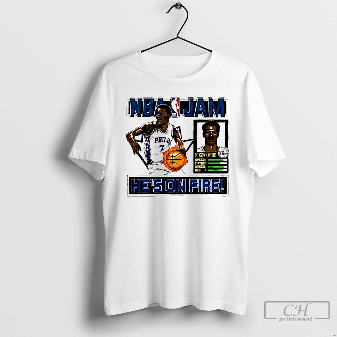 Classic V J Edgecombe Hes On Fire Philadelphia 76ers Nba Jam T-Shirts, Hoodie, Sweatshirt | AU18TeeNovaLab.com