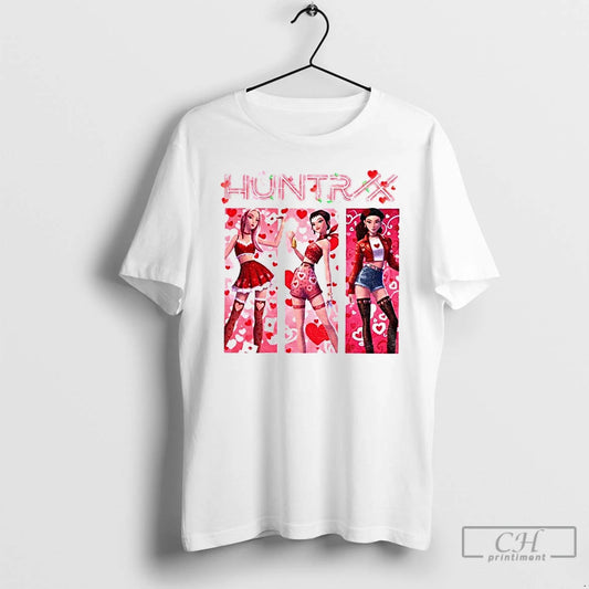 Classic Valentine Demon Hunters Huntrix Kpop Anime Girl T-Shirts, Hoodie, Sweatshirt | AU18TeeNovaLab.com