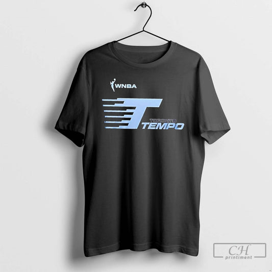 Classic Wnba Toronto Tempo On The Clock Est 2026 Logo 2 Sided T Shirts