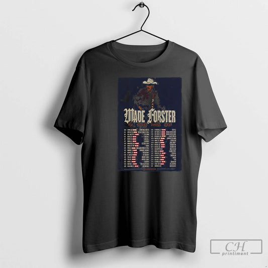 Classic Wade Forster 2026 The Dying Breed Tour Circle Black T-Shirts, Hoodie, Sweatshirt | AU18TeeNovaLab.com