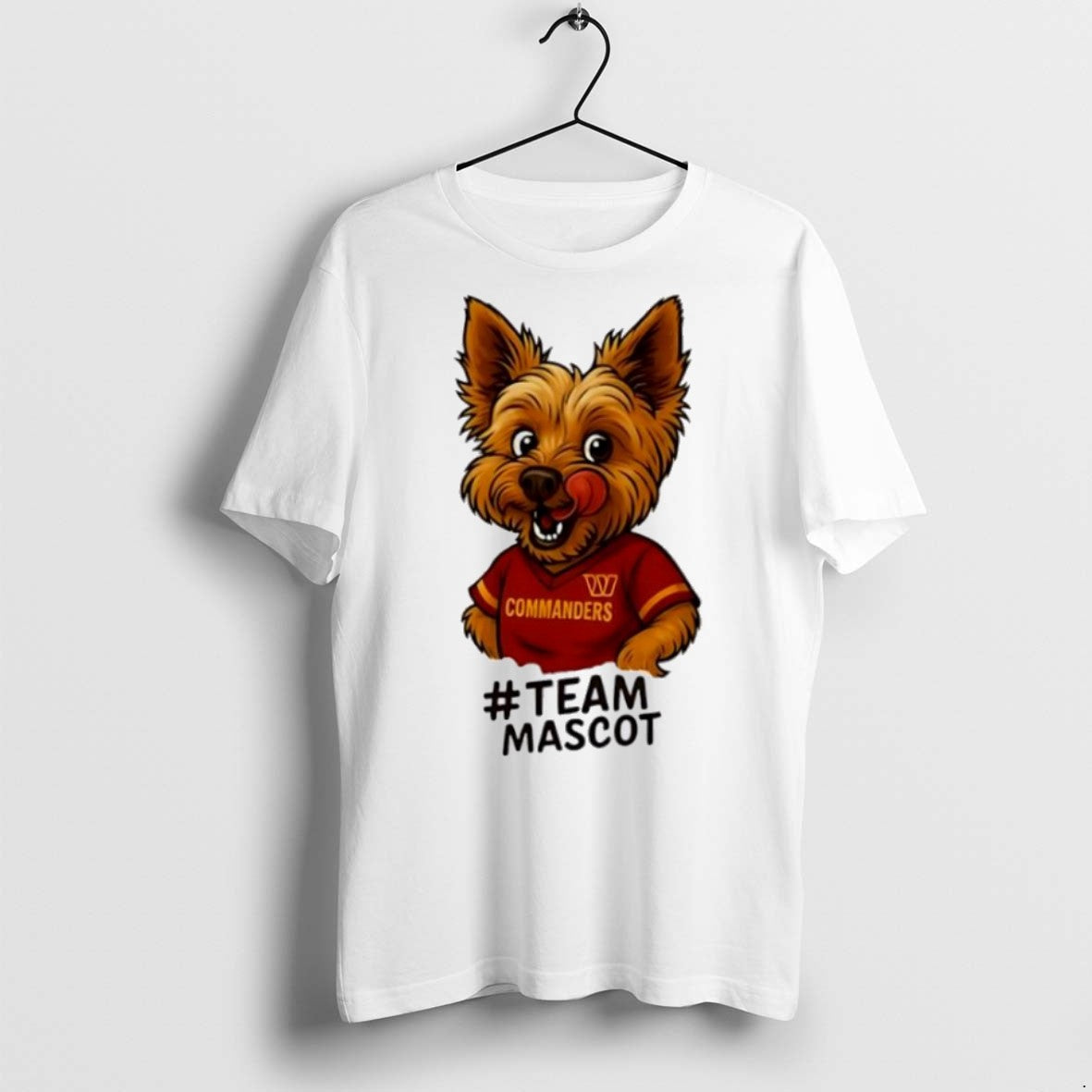 Classic Washington Commanders Yorkie Hashtag Team Mascot T Shirts