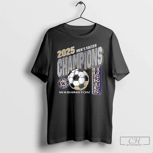 Classic Washington Huskies Mens Soccer Ncaa Big Ten Conference 2025 Champions T-Shirts, Hoodie, Sweatshirt