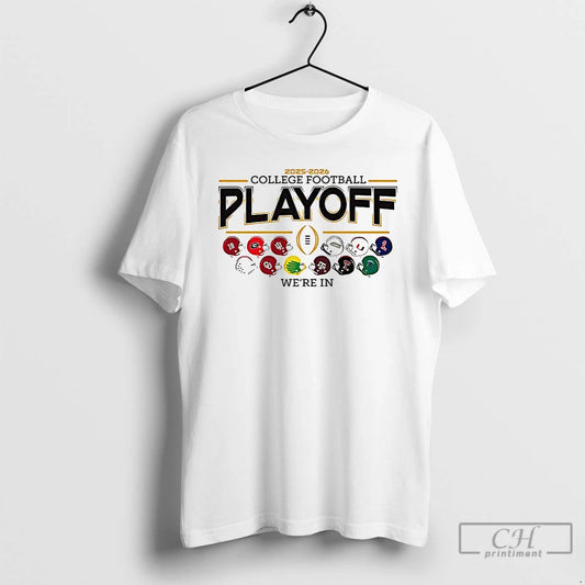 Classic Were In 12 Team Football Helmet Cfp Logo T-Shirts, Hoodie, Sweatshirt | AU18TeeNovaLab.com