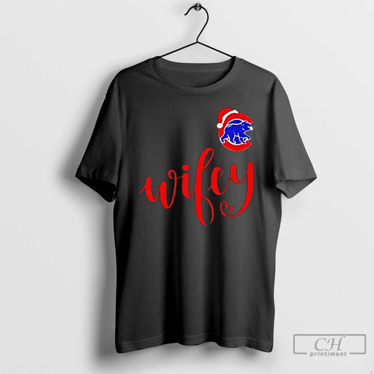 Classic Wifey Chicago Cubs Santa Hat Merry Christmas T-Shirts, Hoodie, Sweatshirt | AU18TeeNovaLab.com