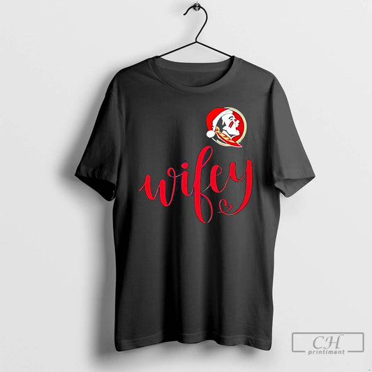 Classic Wifey Florida State Seminoles Santa Hat Merry Christmas T-Shirts, Hoodie, Sweatshirt | AU18TeeNovaLab.com