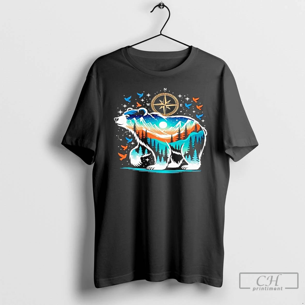 Classic Wildlife Animal Nature Bear Camping T-Shirts, Hoodie, Sweatshirt | AU18TeeNovaLab.com