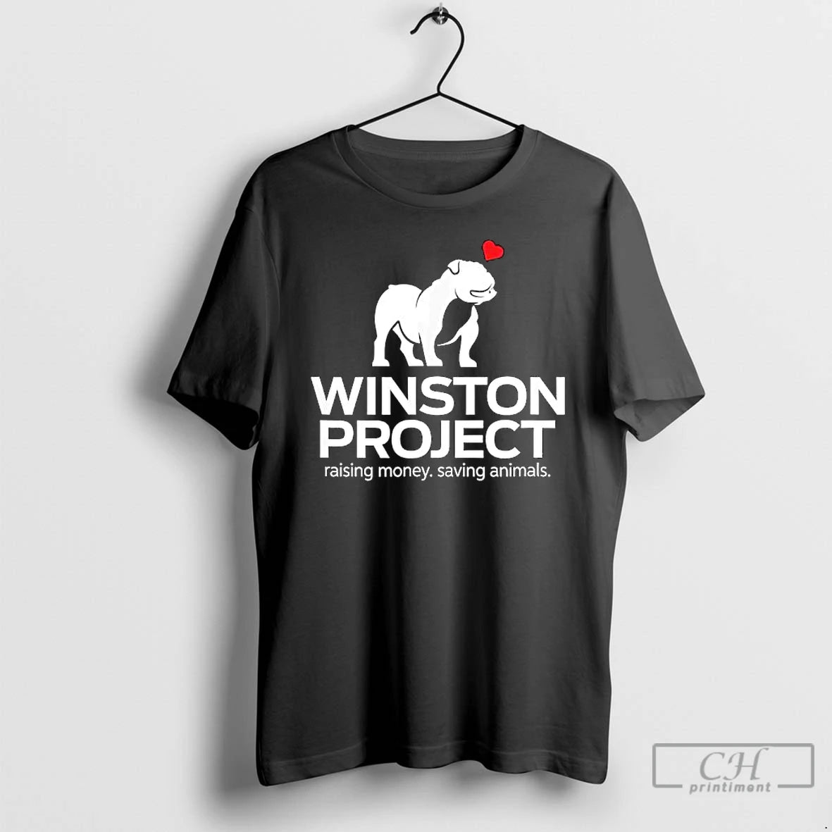 Classic Winston Project Bulldog Raising Money Saving Animals T-Shirts, Hoodie, Sweatshirt | AU18TeeNovaLab.com