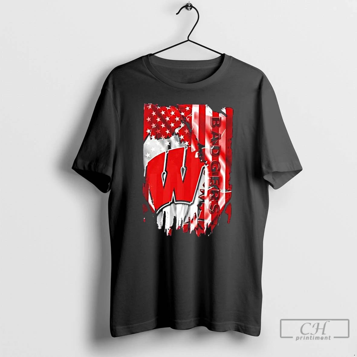 Classic Wisconsin Badgers Football X American Flag T-Shirts, Hoodie, Sweatshirt | AU18TeeNovaLab.com