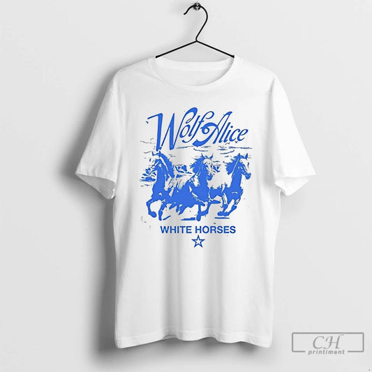 Classic Wolf Alice White Horses T-Shirts, Hoodie, Sweatshirt | AU18TeeNovaLab.com