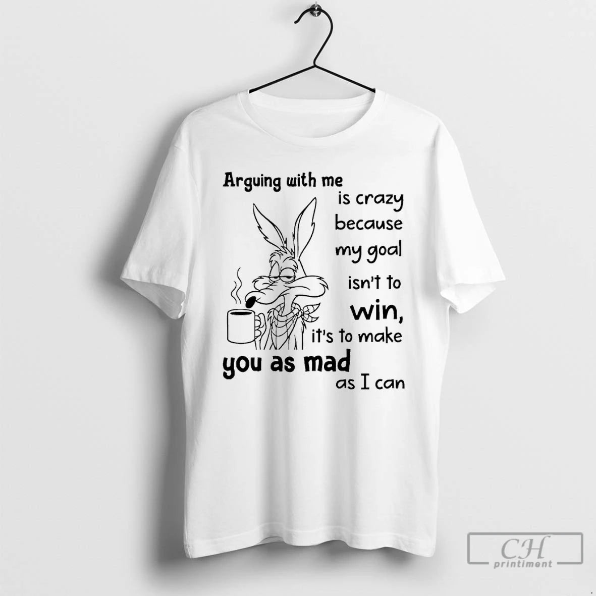 Classic Wolf Arguing With Me Is Crazy Because My Goal Isnt To Win T Shirts Hoodie, Sweatshirt | AU18TeeNovaLab.com