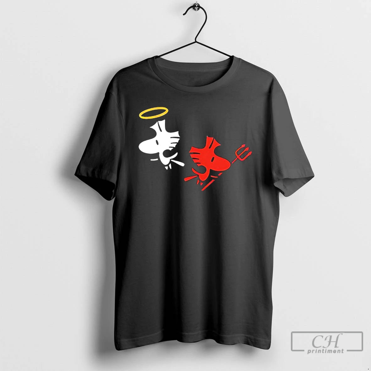 Classic Woodstock Angel And Devils Cartoon T-Shirts, Hoodie, Sweatshirt | AU18TeeNovaLab.com