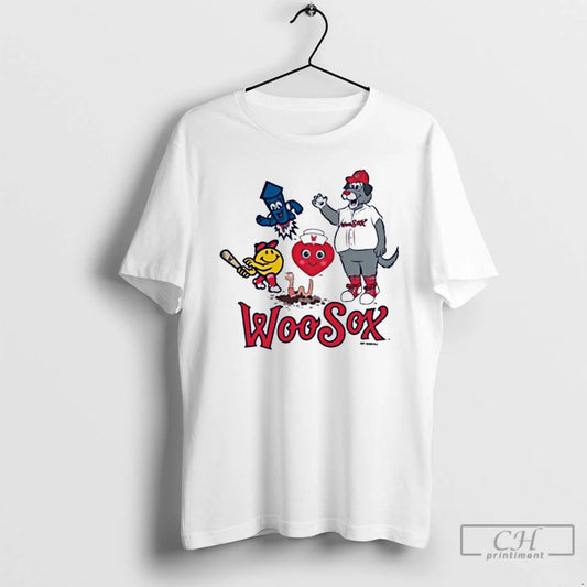 Classic Worcester Red Sox Toddler White Central Mascots T Shirts