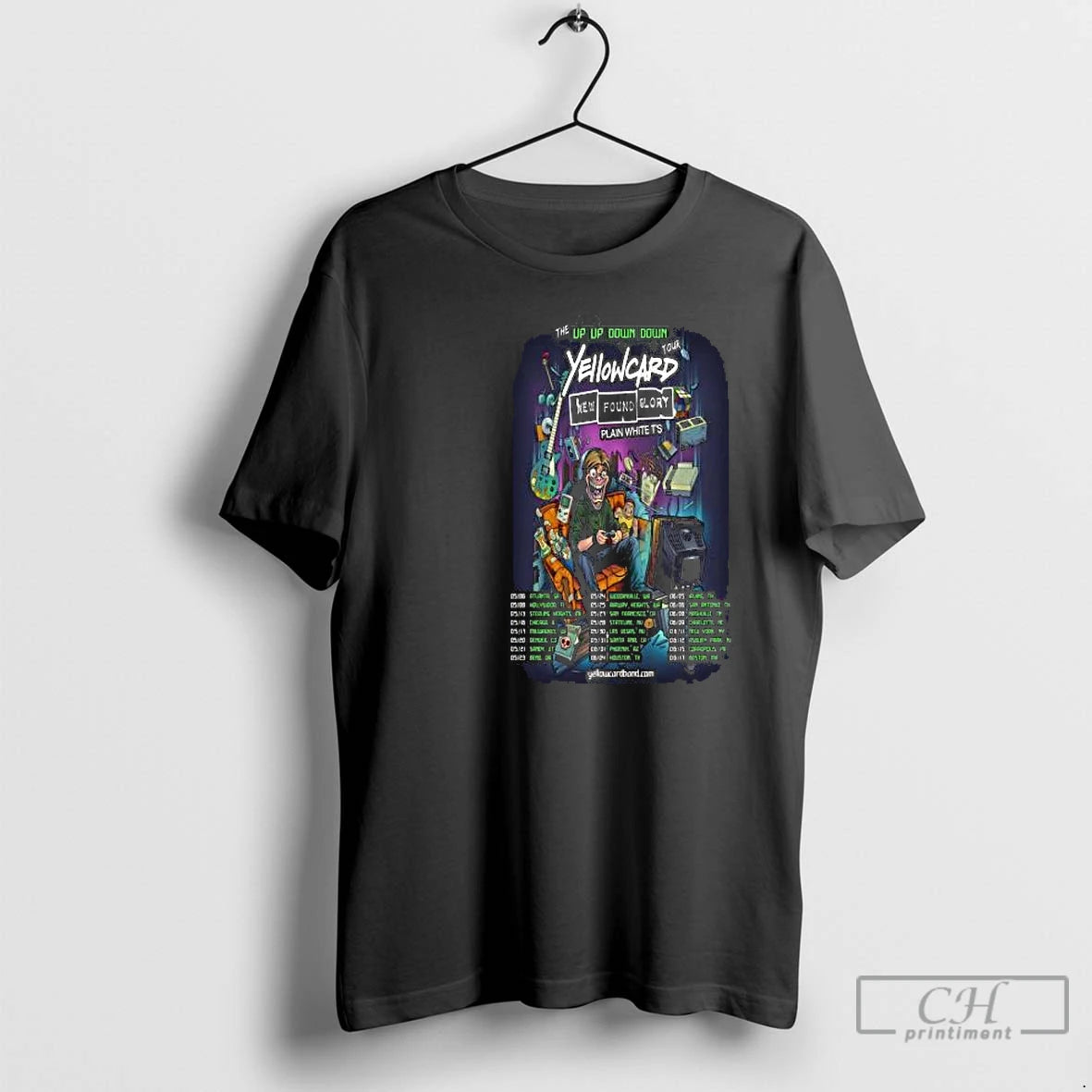 Classic Yellowcard The Up Up Down Down Tour 2026 Circle Black T-Shirts, Hoodie, Sweatshirt | AU18TeeNovaLab.com