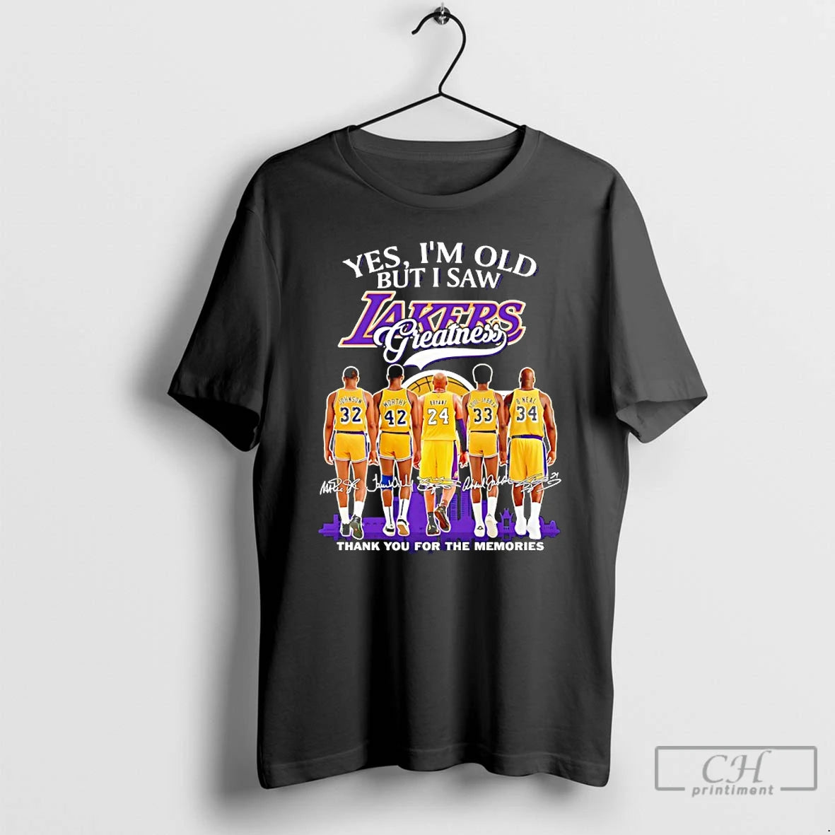 Classic Yes Im Old But I Saw Los Angeles Lakers Legends Greatness Thank You For T-Shirts, Hoodie, Sweatshirt