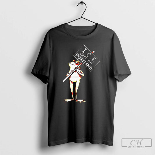 Classic Ice Out Of Portland Frog T Shirts