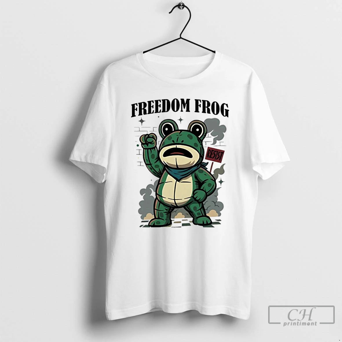 Classic Portland Frog Freedom Frog T Shirts