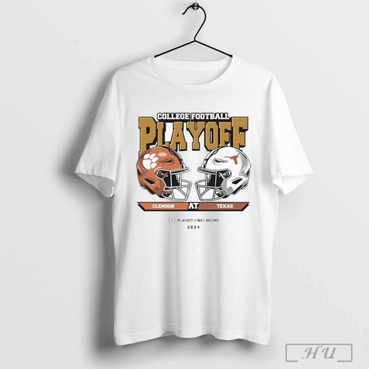 Clemson Tigers At Texas Longhorns First Round Head To Head College Football Playoff 2025 Helmet