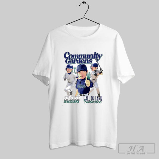 Community Gardens Ichiro Suzuki 51 Seattle Mariners 2025 Hall Of Fame Inductee Caricature