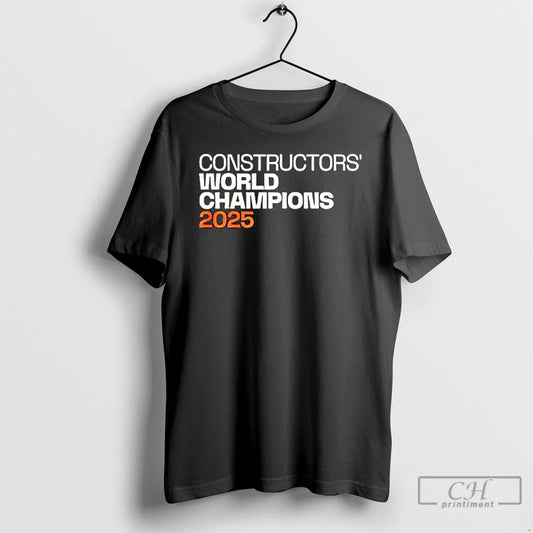 Constructors World Champions Mclaren Formula 1 Team 2025 Logo T Shirts