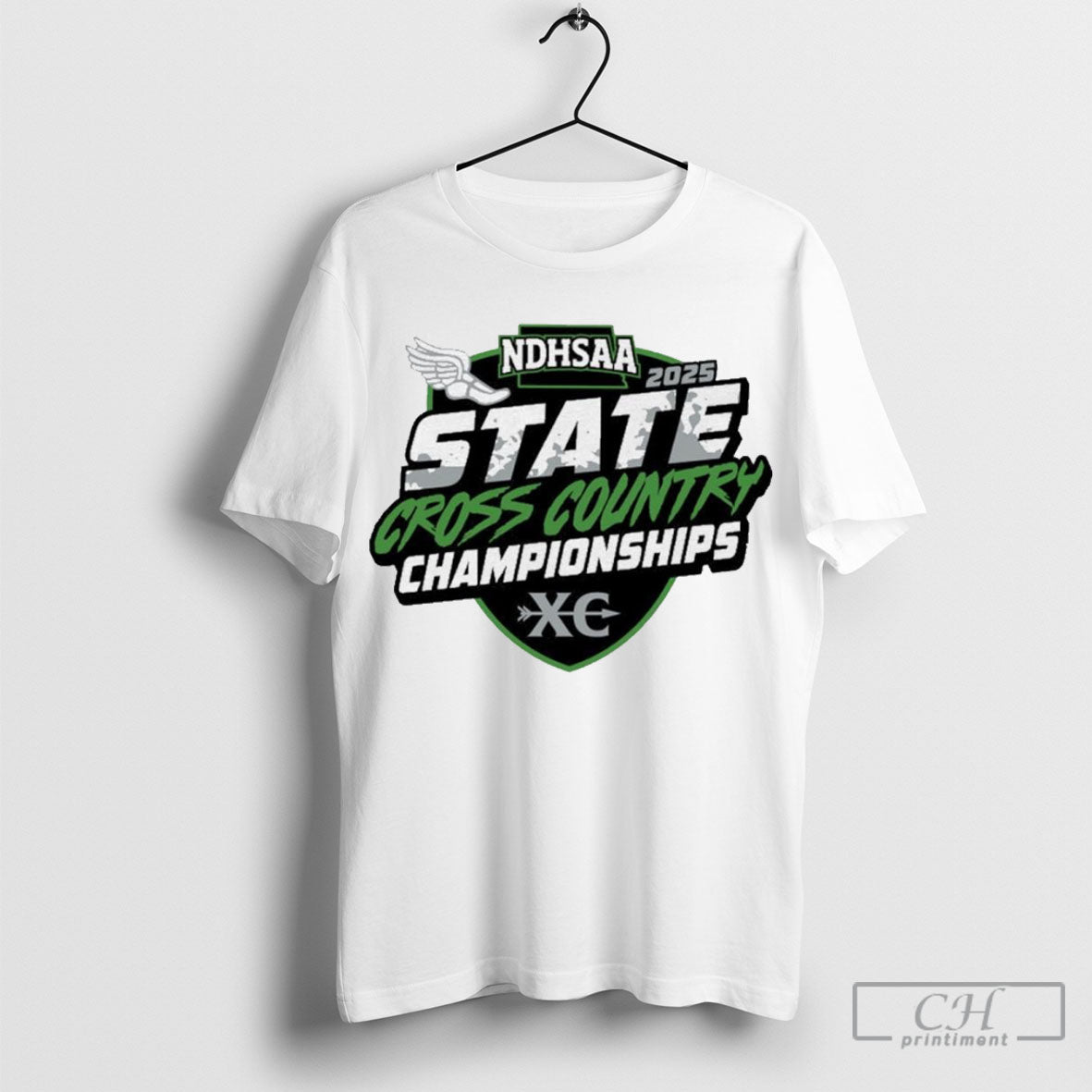 Funny Ndhsaa State Cross Country Championships State Meet 2025 Fan Gear Logo