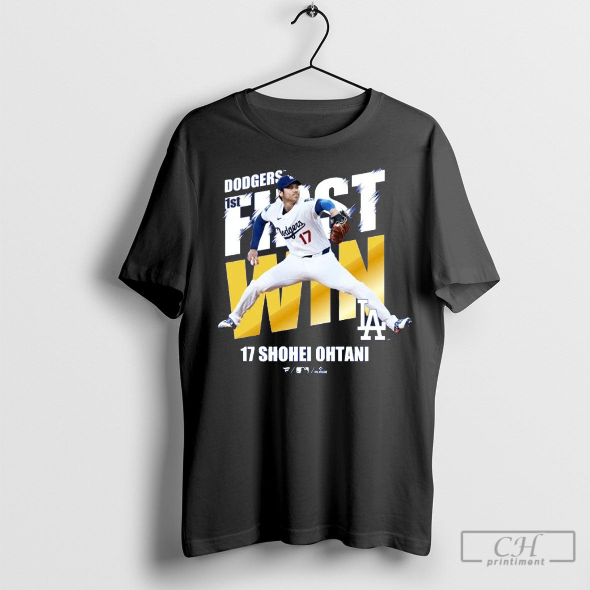 Funny Shohei Ohtani Los Angeles Dodgers First Win Victory Commemorative Mlb 2025 Fan Gear