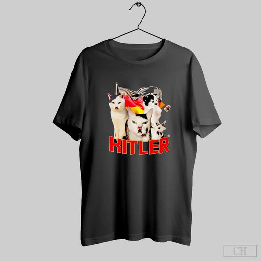 Hitler Cats With Mustache And German Flag S Black
