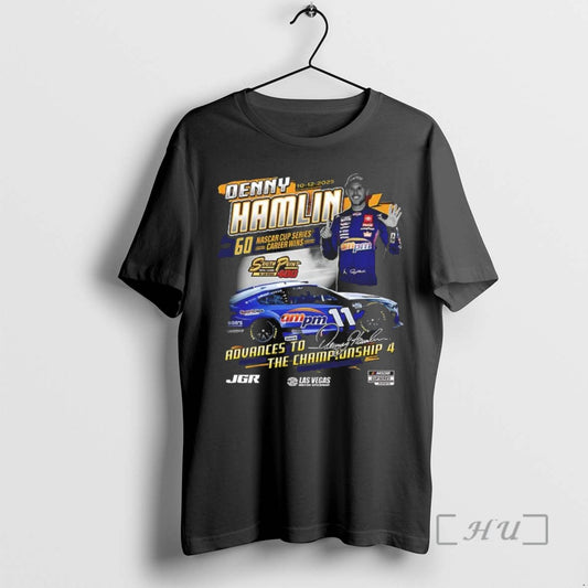 Limited Edition 2025 South Point 400 Race Winner Denny Hamlin Checkered Flag Sports