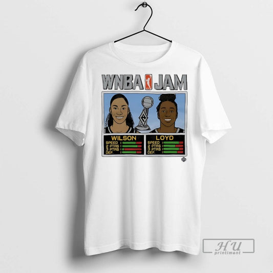 Limited Edition Aja Wilson And Jewell Loyd Las Vegas Aces Wnba Jam 2025 Champs Graphic