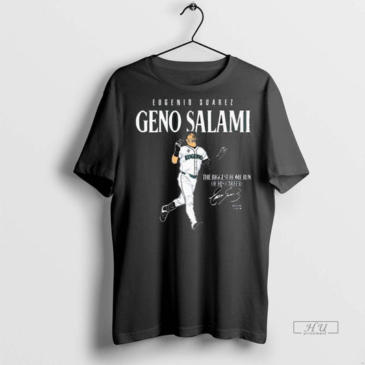 Limited Edition Eugenio Suarez Geno Salami The Biggest Home Run Of His Career Seattle Mariners