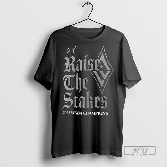 Limited Edition Las Vegas Aces Raise The Stakes 2025 Wnba Finals Champions Graphic