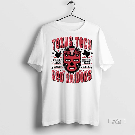 Limited Edition Texas Tech Red Raiders Football Luchador Est 1923 Guns Up Lubbock Texas Usa