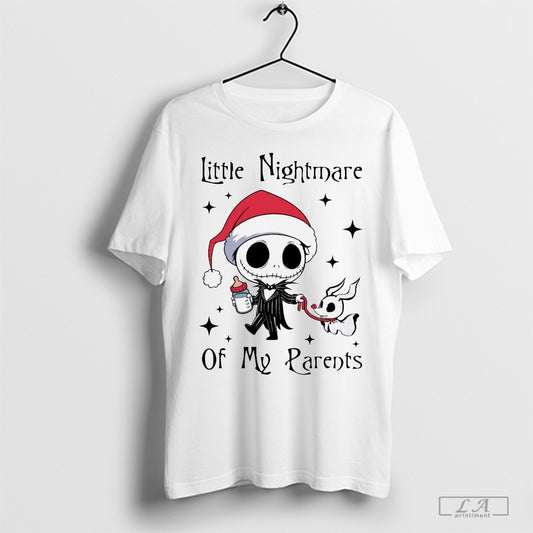 Little Nightmare Of My Parents Jack Skellington Santa Hat