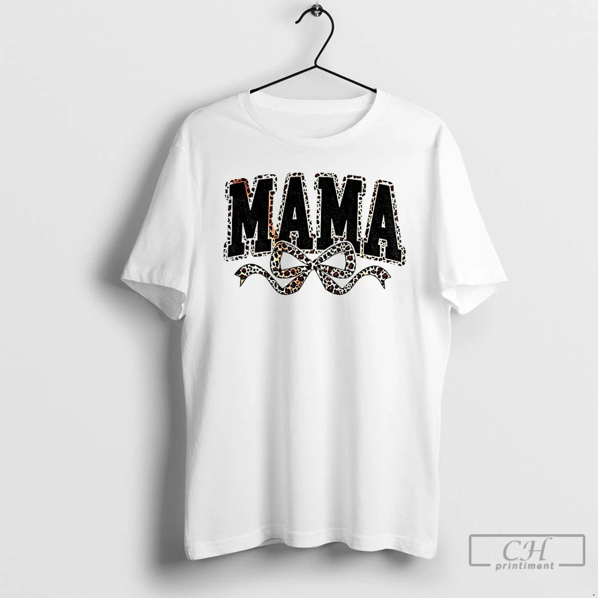 Mama Leopard Coquette Bow T Shirts