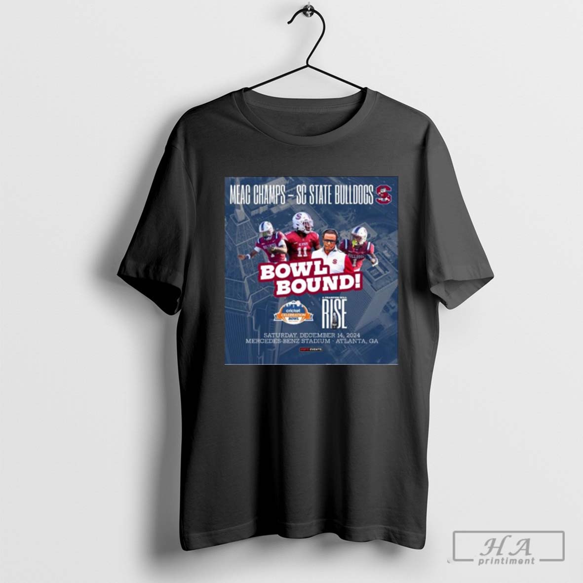 Meac Champs South Carolina State Bulldogs Bowl Bound Saturday December 14 2024 T Shirts