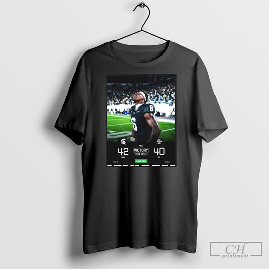 Michigan State Spartans Win 42 40 Boston College Poster