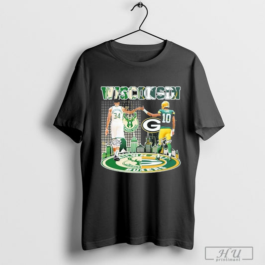 Milwaukee Bucks X Green Bay Packers Signature T Shirts