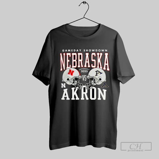Nebraska Cornhuskers Vs Akron Zips College Football Gameday Showdown 2025 Helmet