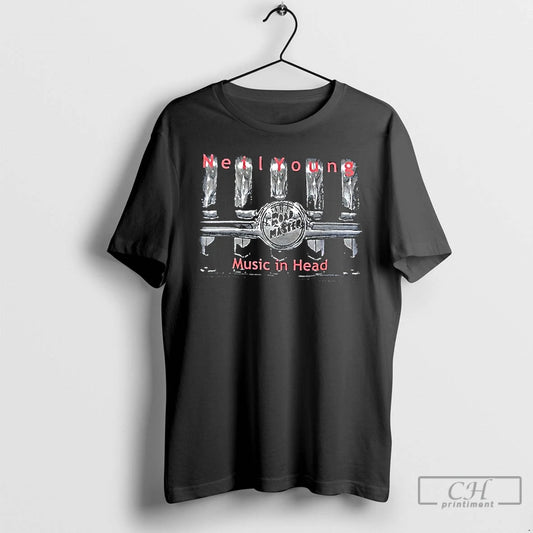 Neil Young Music In Head Tour Cities Vintage T Shirts