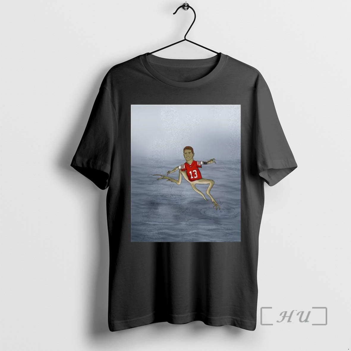 New Brock Purdy Jesus Christ Lizard Running On Water T-Shirts, Hoodie, Sweatshirt | AU18TeeNovaLab.com