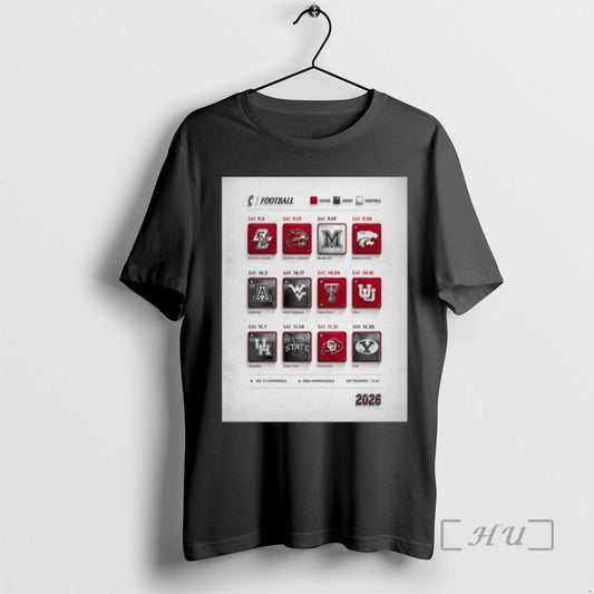 New Cincinnati Bearcats Football Football Ncaa Schedule Season 2026 T-Shirts, Hoodie, Sweatshirt | AU18TeeNovaLab.com
