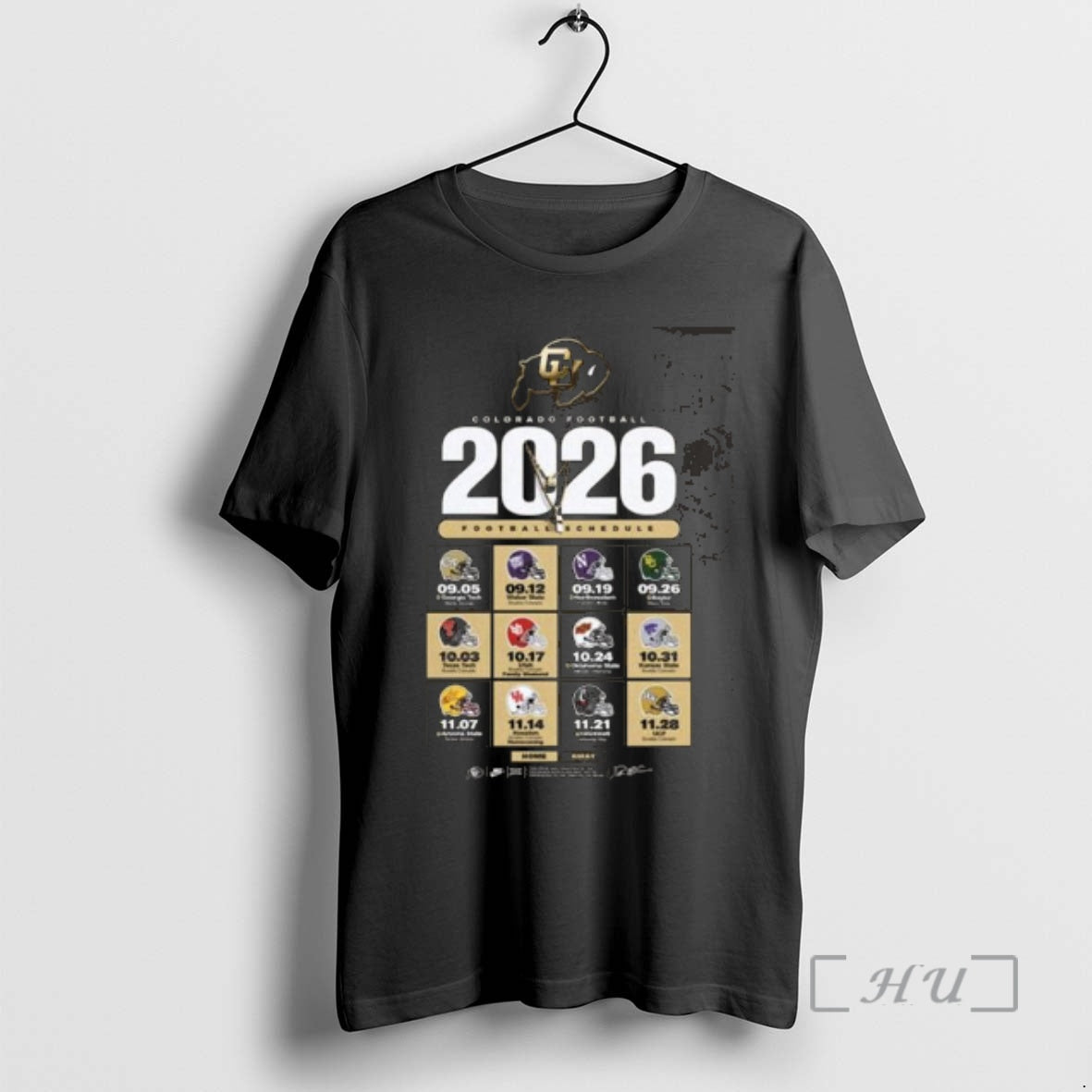 New Colorado Buffaloes Football Ncaa Schedule Season 2026 T-Shirts, Hoodie, Sweatshirt | AU18TeeNovaLab.com