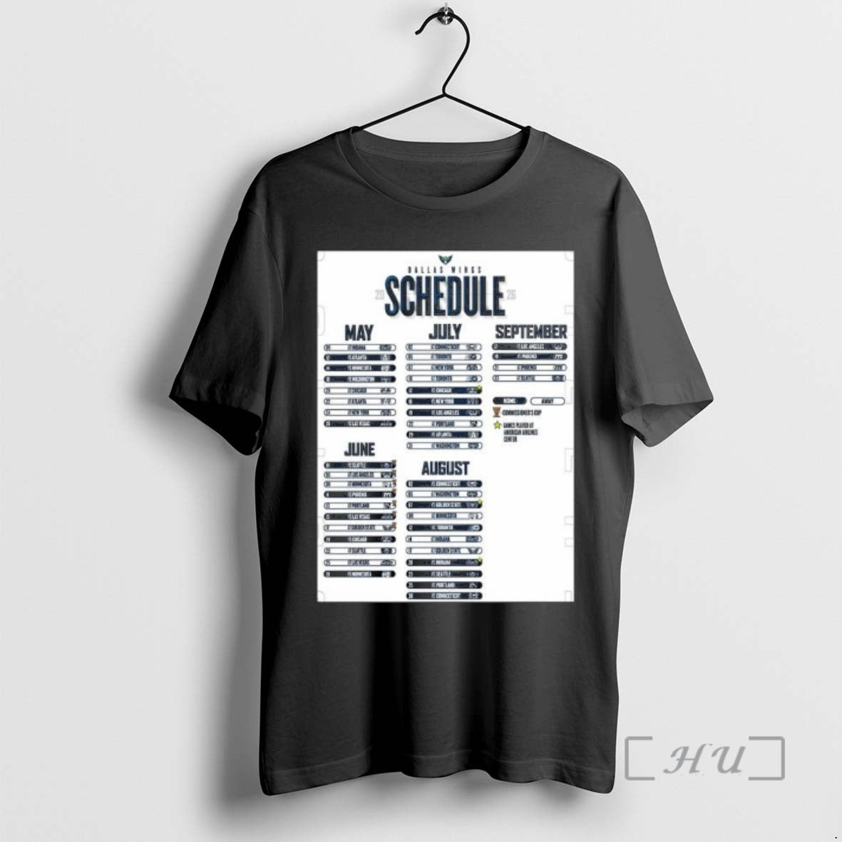 New Dallas Wings Basketball Wbna 2026 Schedule T-Shirts, Hoodie, Sweatshirt | AU18TeeNovaLab.com