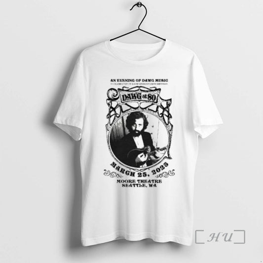 New Dawg At 80 Moore Theatre Seattle Wa March 25 2025 Circle White Premium T-Shirts, Hoodie, Sweatshirt | AU18TeeNovaLab.com