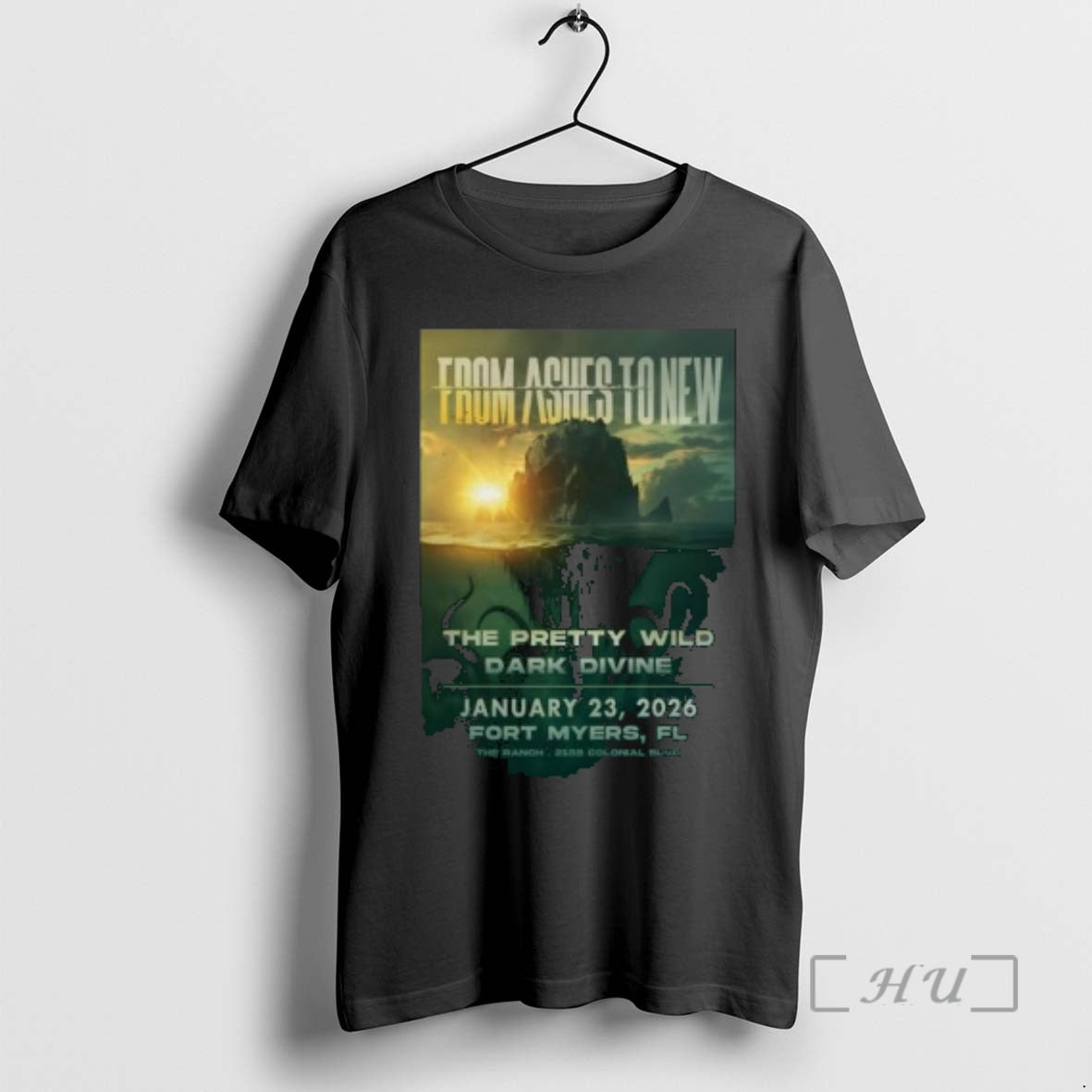 New From Ashes To New The Ranch Concert Hall And Saloon In Fort Myers Fl T-Shirts, Hoodie, Sweatshirt | AU18TeeNovaLab.com