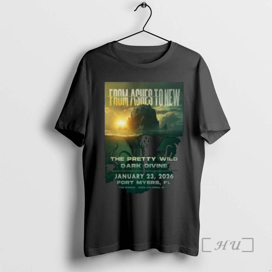 New From Ashes To New The Ranch Concert Hall And Saloon In Fort Myers Fl T-Shirts, Hoodie, Sweatshirt | AU18TeeNovaLab.com
