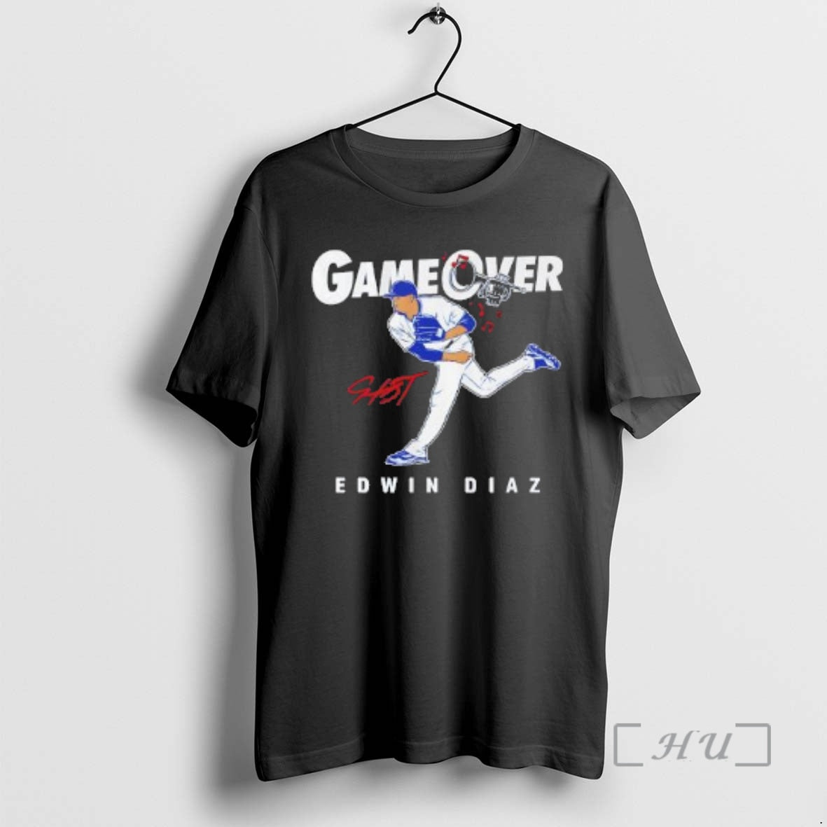 New Game Over Edwin Diaz Los Angeles Dodgers Baseball Signature T-Shirts, Hoodie, Sweatshirt | AU18TeeNovaLab.com