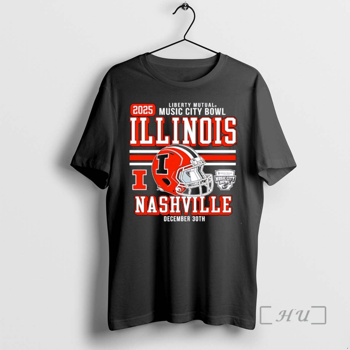 New Illinois Football 2025 Music City Bowl Helmet Christmas T-Shirts, Hoodie, Sweatshirt | AU18TeeNovaLab.com