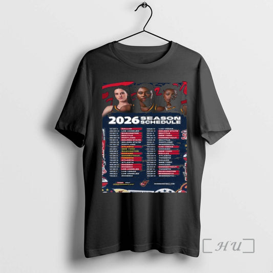 New Indiana Fever Basketball Wnba 2026 Season Schedule T-Shirts, Hoodie, Sweatshirt | AU18TeeNovaLab.com
